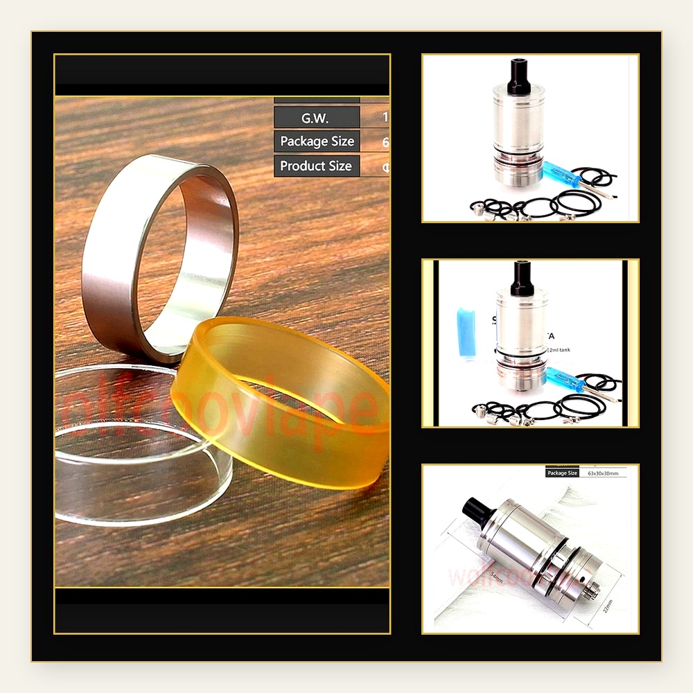 Wolfcoolvape Lindy RTA 5ml 탱크  - Vaping Air 리뷰 및 가격