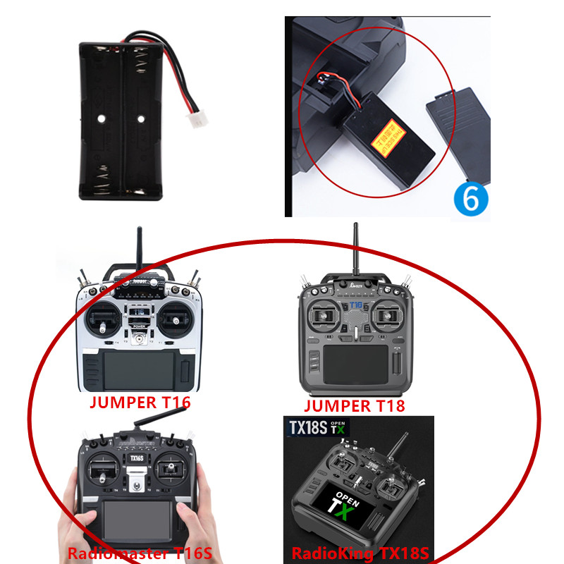 Radiomaster TX16S/TX18S,Jumper - Battery Case Storage 리뷰 및 가격