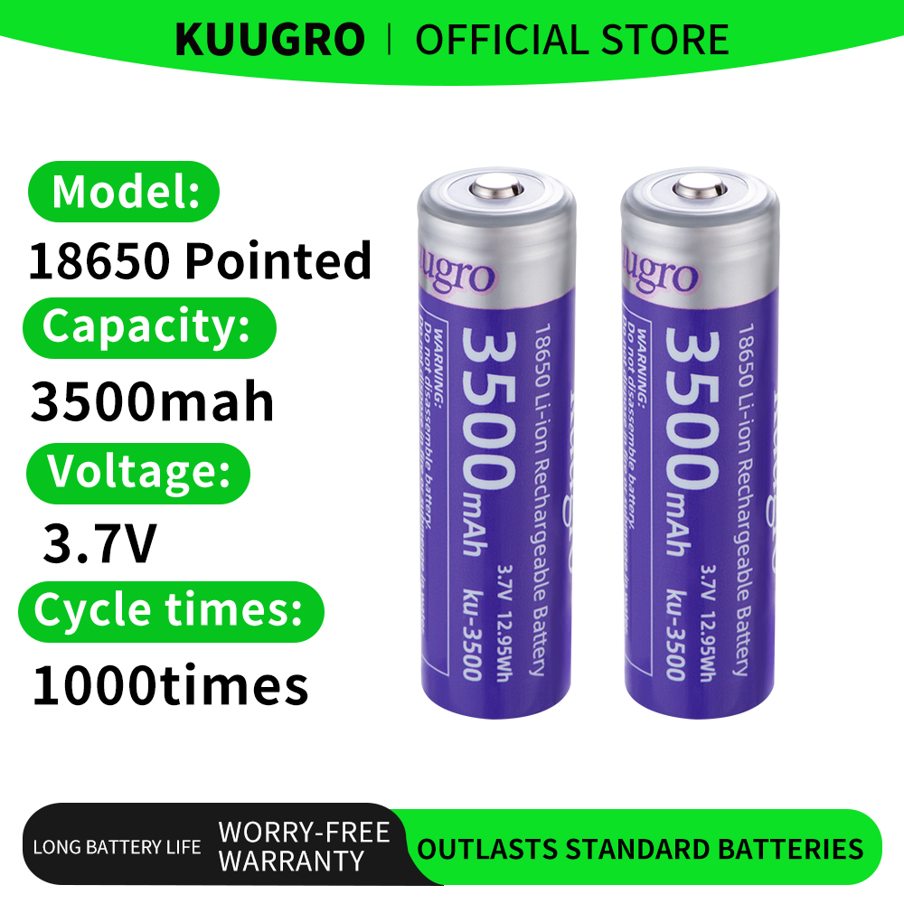 Kuugro Ku-3500 18650 배터리 3500m - Vape Battery 18650 리뷰 및 가격